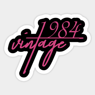 1984 Vintage. 36th Birthday Cool Gift Idea Sticker